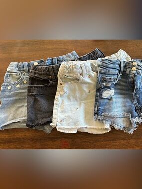 Kids Denim Shorts 4 pack size 10 -Flying Monkey and Old Navy